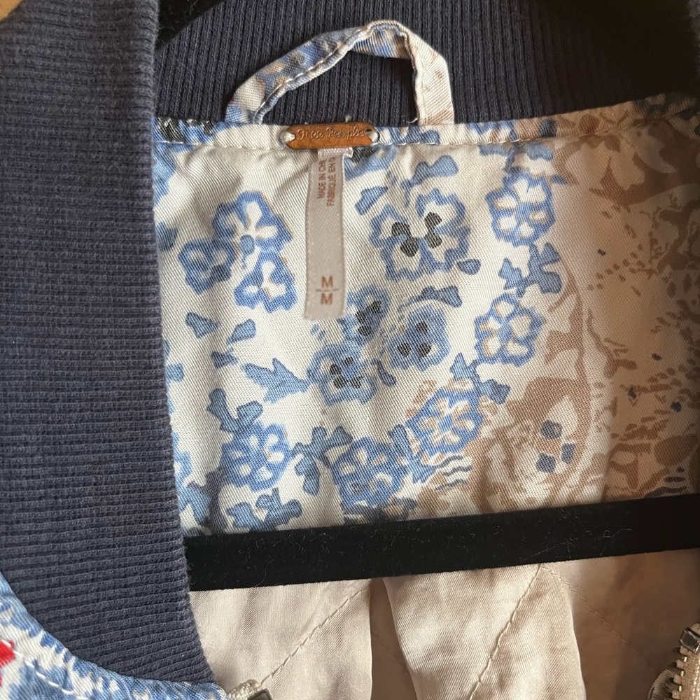Free People | M floral bomber jacket - Picture 5 of 5